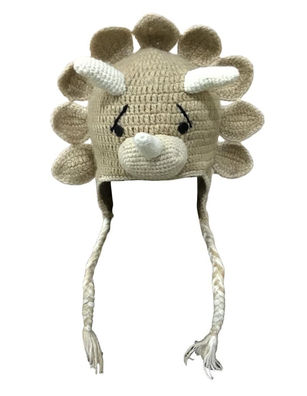 1785 Woolen Fleece Lined Knitted Winter Animal Ear Flap Beanie Hat